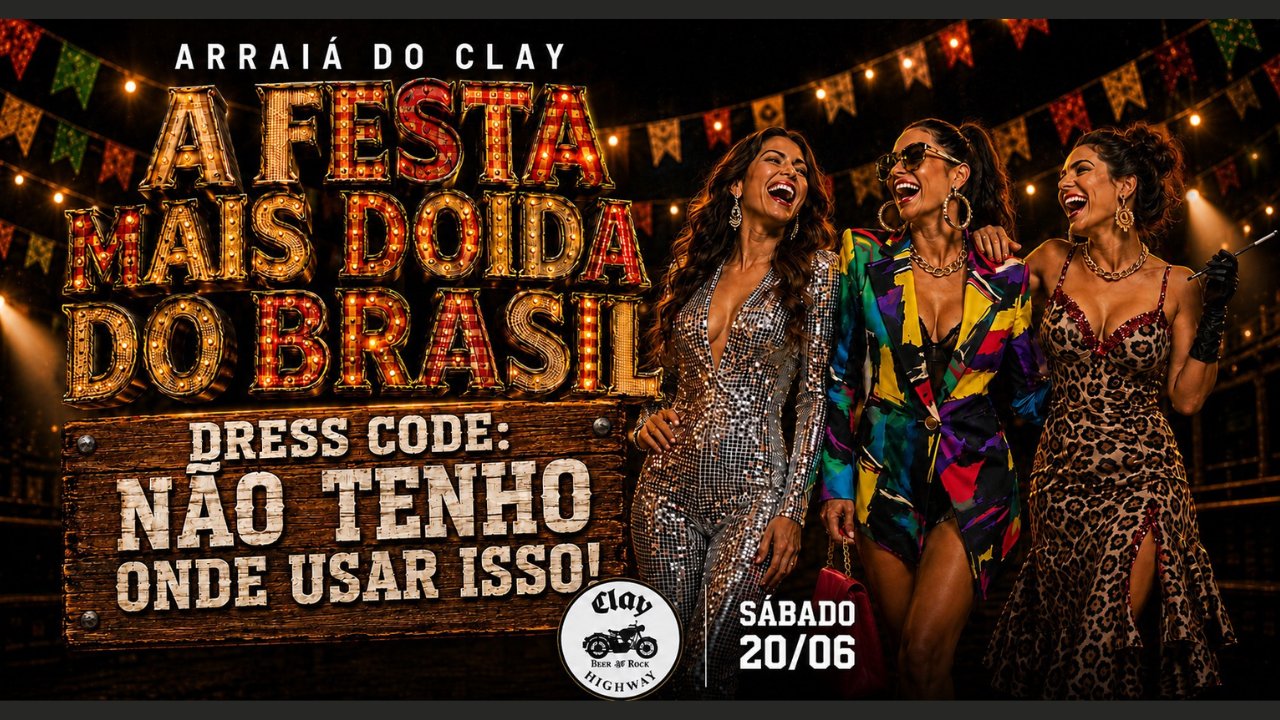 Arraiá do Clay, Festa Não Tenho Onde Usar Isso a Festa Mais Doida do Brasil.
