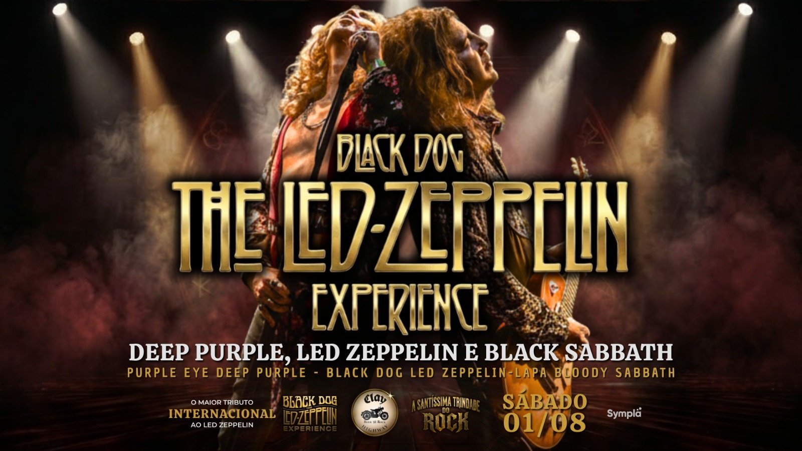 Black Dog Led Zeppelin em a Santissima Trindade do Rock