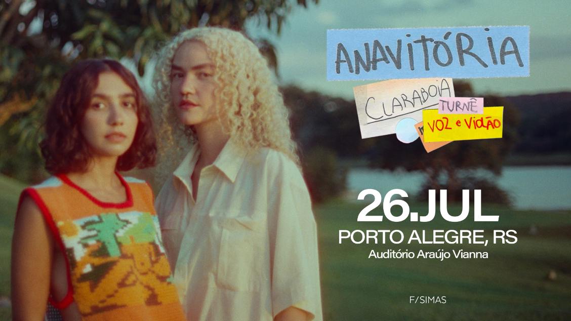 Anavitória Turnê Claraboia 26/07/26