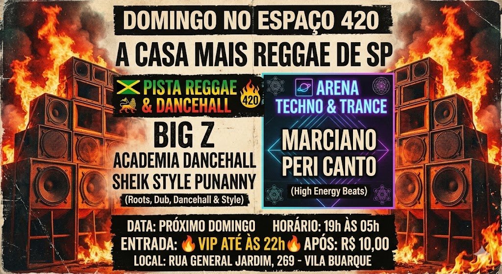 Ccpc Domingo das 20h as 5h Original Reggae das 20h as 5h