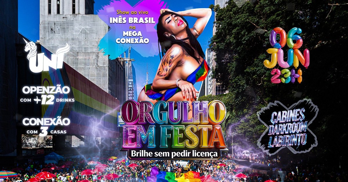 Show Ines Brasil Mega Conexao Open Bar R$59,99
