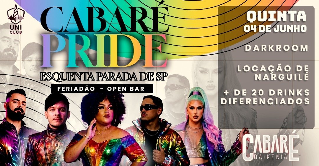 Cabaré da Kenia Vs Bofeta Feriado 04/06 Open Bar $40 Conexão: (aloka)