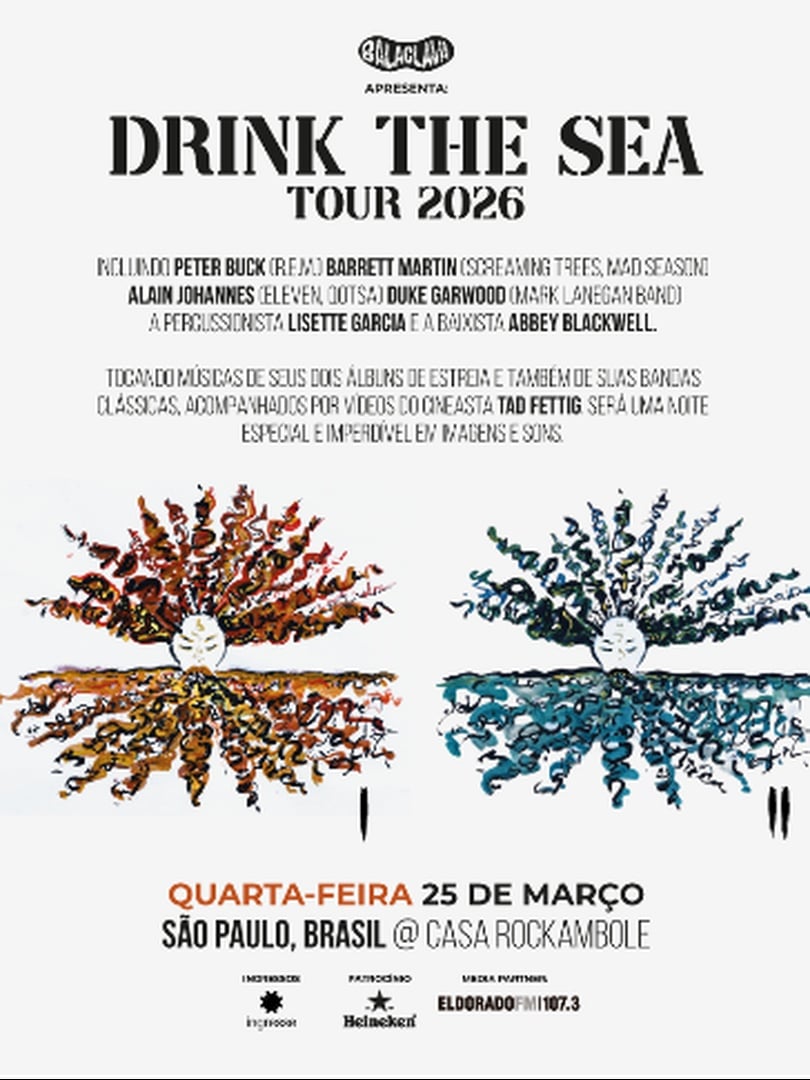 Flyer - Drink The Sea (EUA) em São Paulo