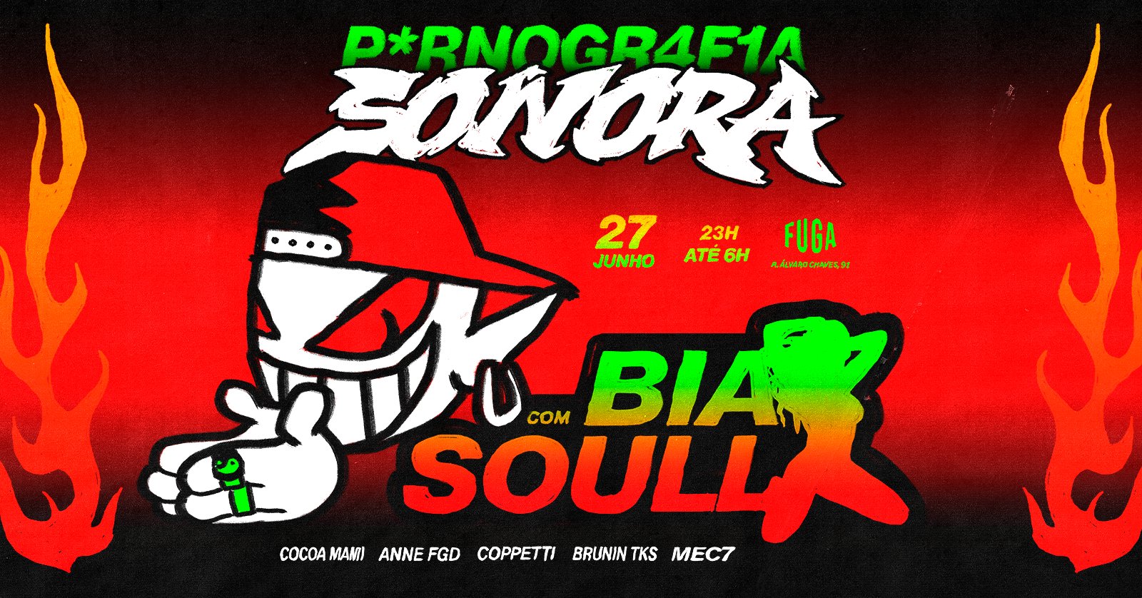 P*rnogr4f1a Sonora com Bia Soull | 27/06 | Fuga