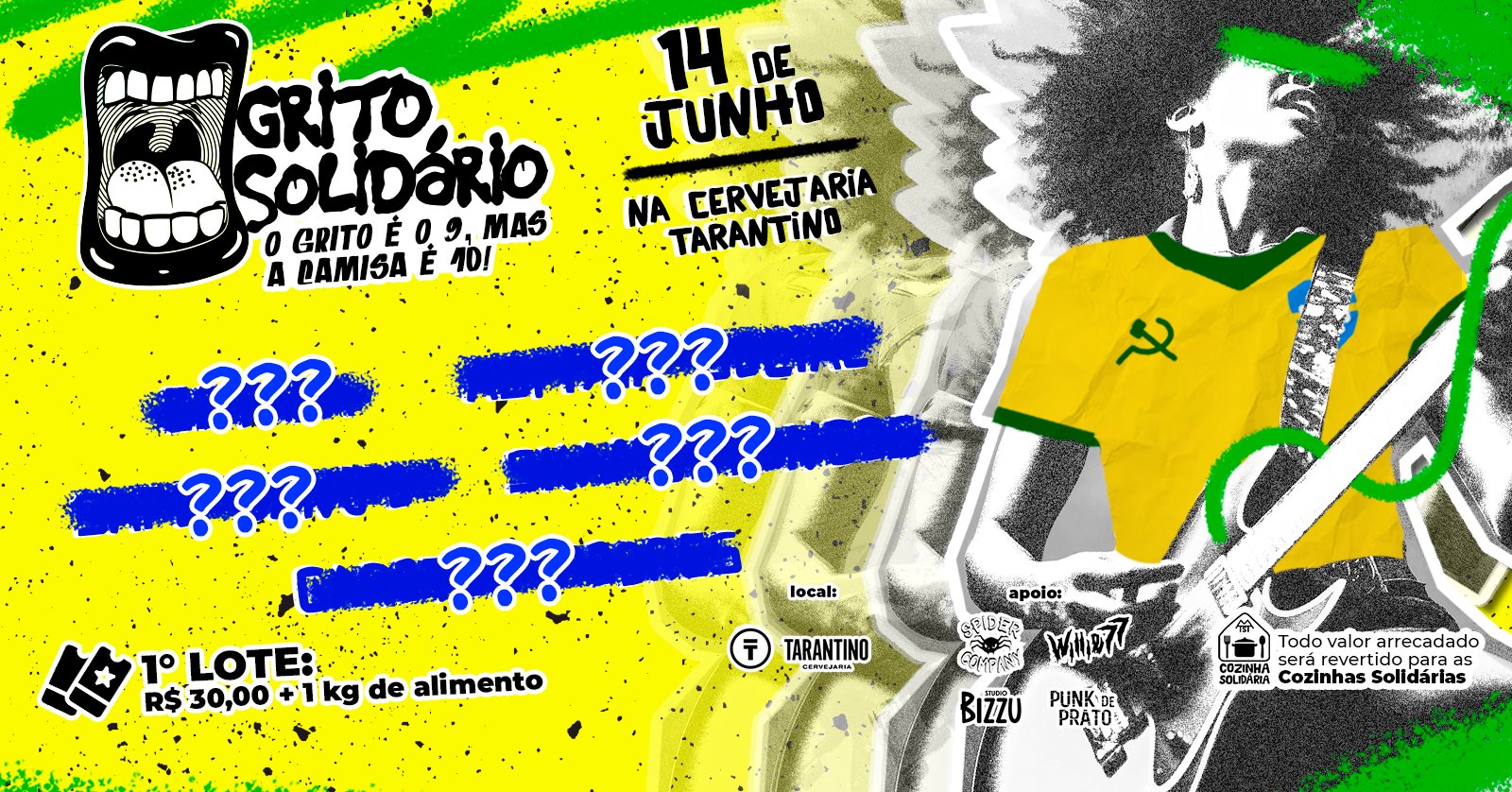 Grito Solidário 9 O Grito é o 9, mas a camisa é 10!