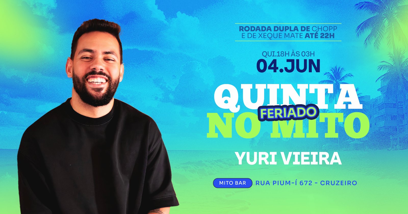 QUINTA no MITO Edição Feriado | 04 06| 18h