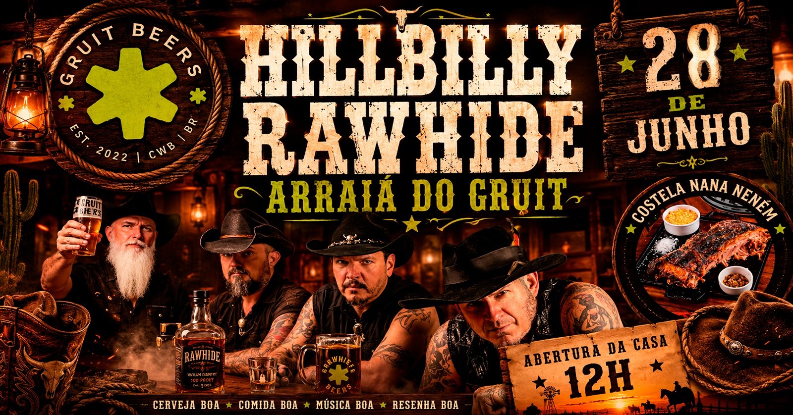Arraiá da Gruit Beers com Hillbilly Rawhide