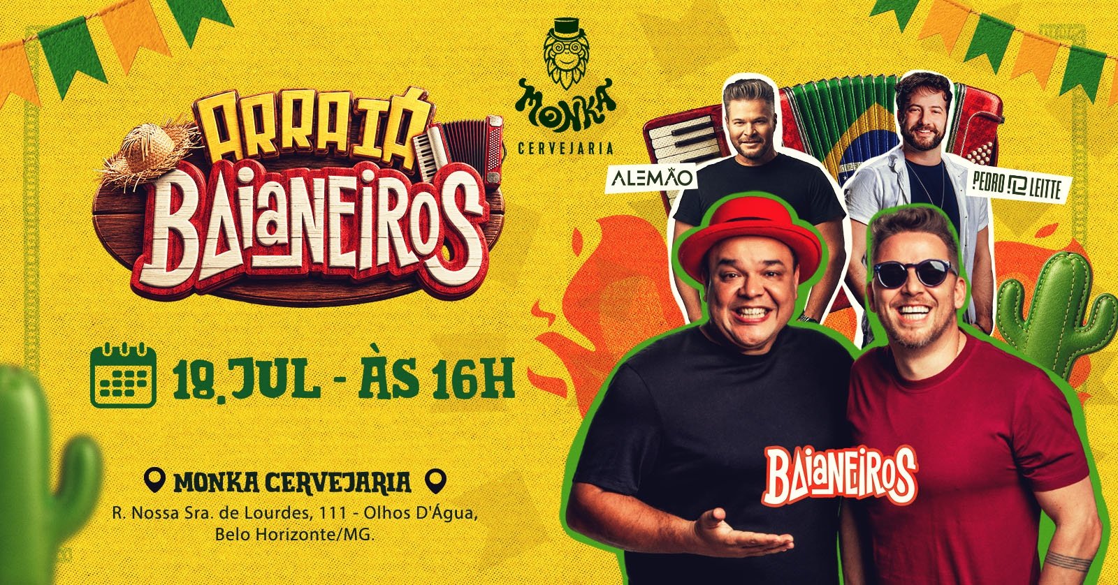 Arraiá Baianeiros Monka Cervejaria