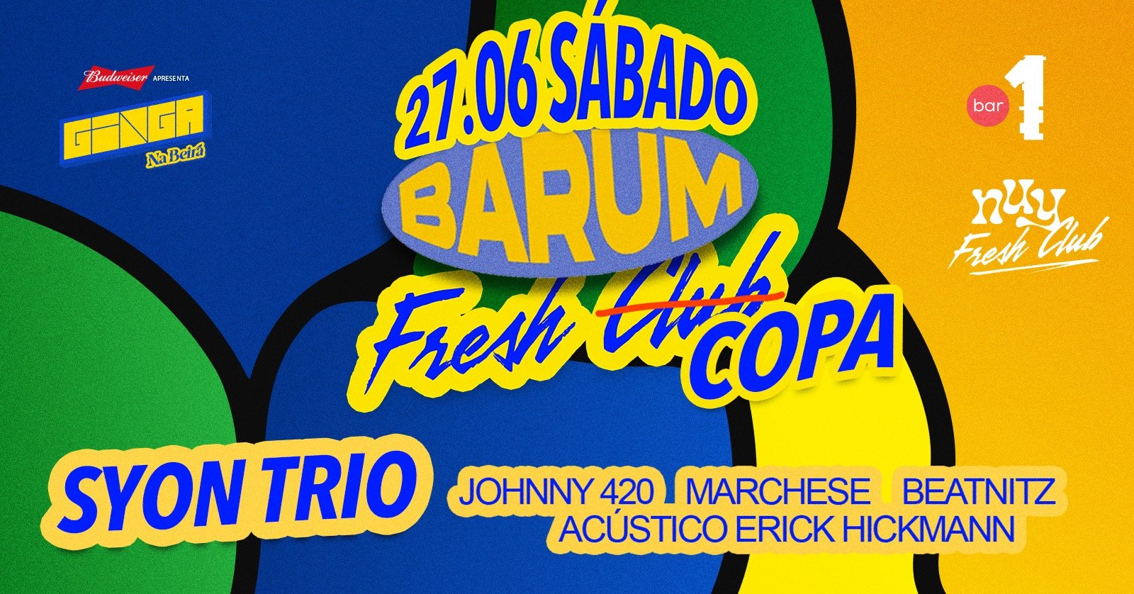 27.06 | Bar1 Fresh Copa || Syon Trio|| Sábado