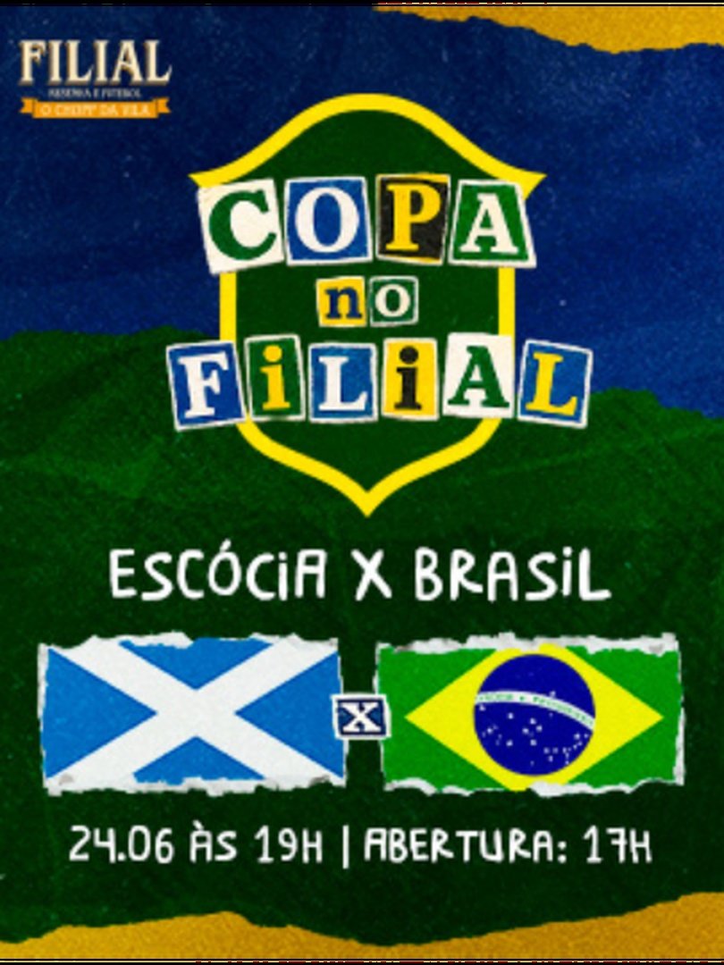 Copa no Filial Escócia x Brasil