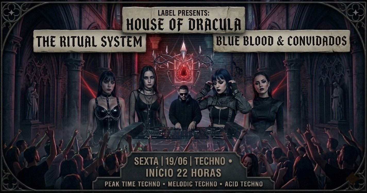 HOUSE OF DRACULA Techno Blue Blood 19/06 Sexta as 22 Hs