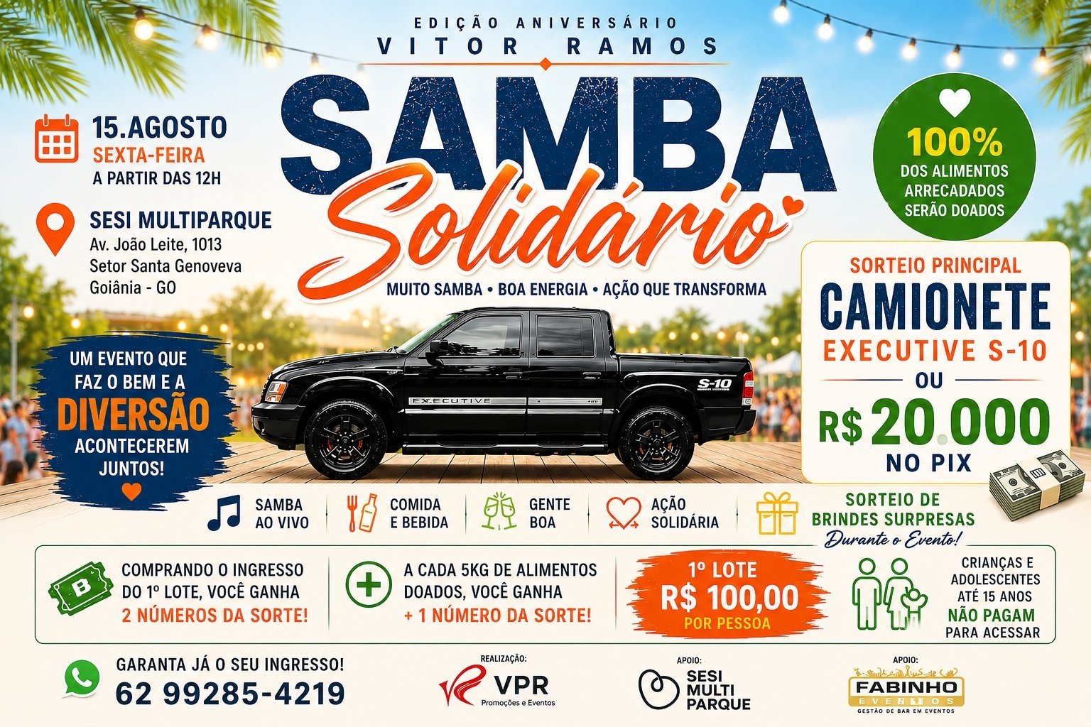 Samba Solidário Aniversário Vitor Ramos