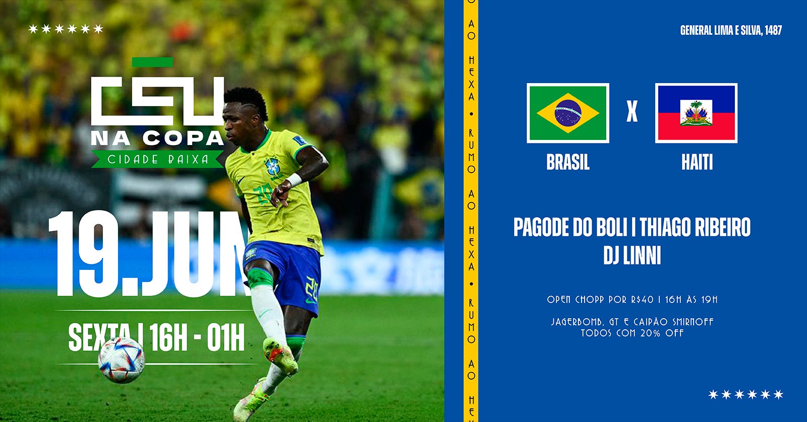 Céu na Copa // Brasil X Haiti // 19 de Junho, 16 Horas, Céu Cb